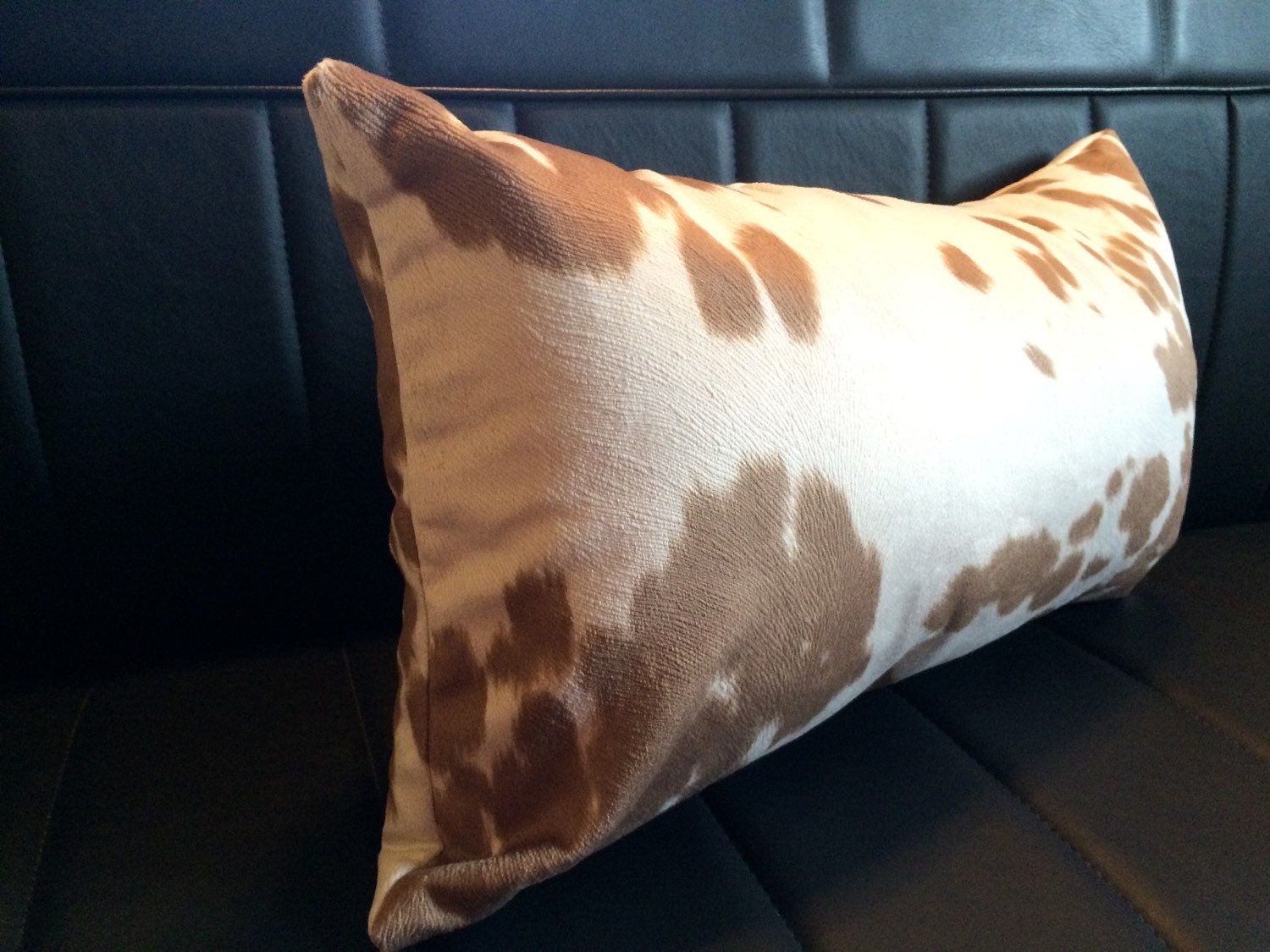 cow print lumbar pillow