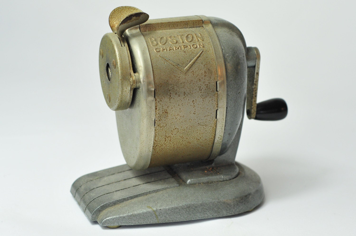 Vintage Boston CHAMPION Pencil Sharpener Desk by FoxFurnishings