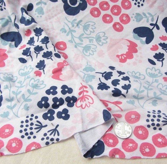 kids baby print knit fabric 100 cotton by SomeOfEverything2015