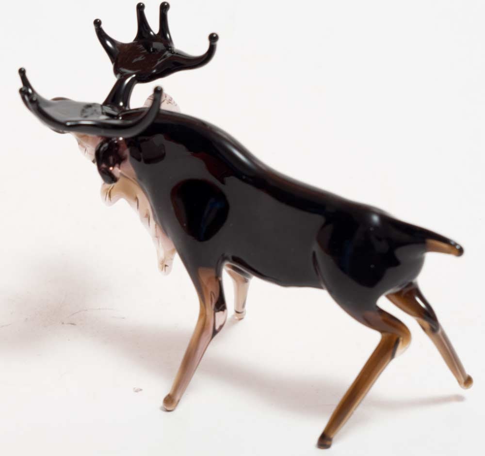 blown glass moose