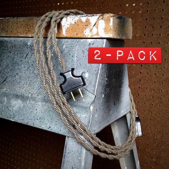 Vintage Style Cloth Extension Cord 6' in by GemCityCollective