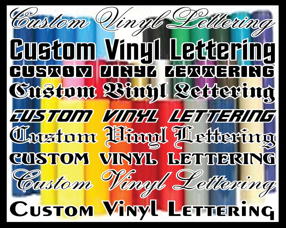 Vinyl Lettering Decals 5