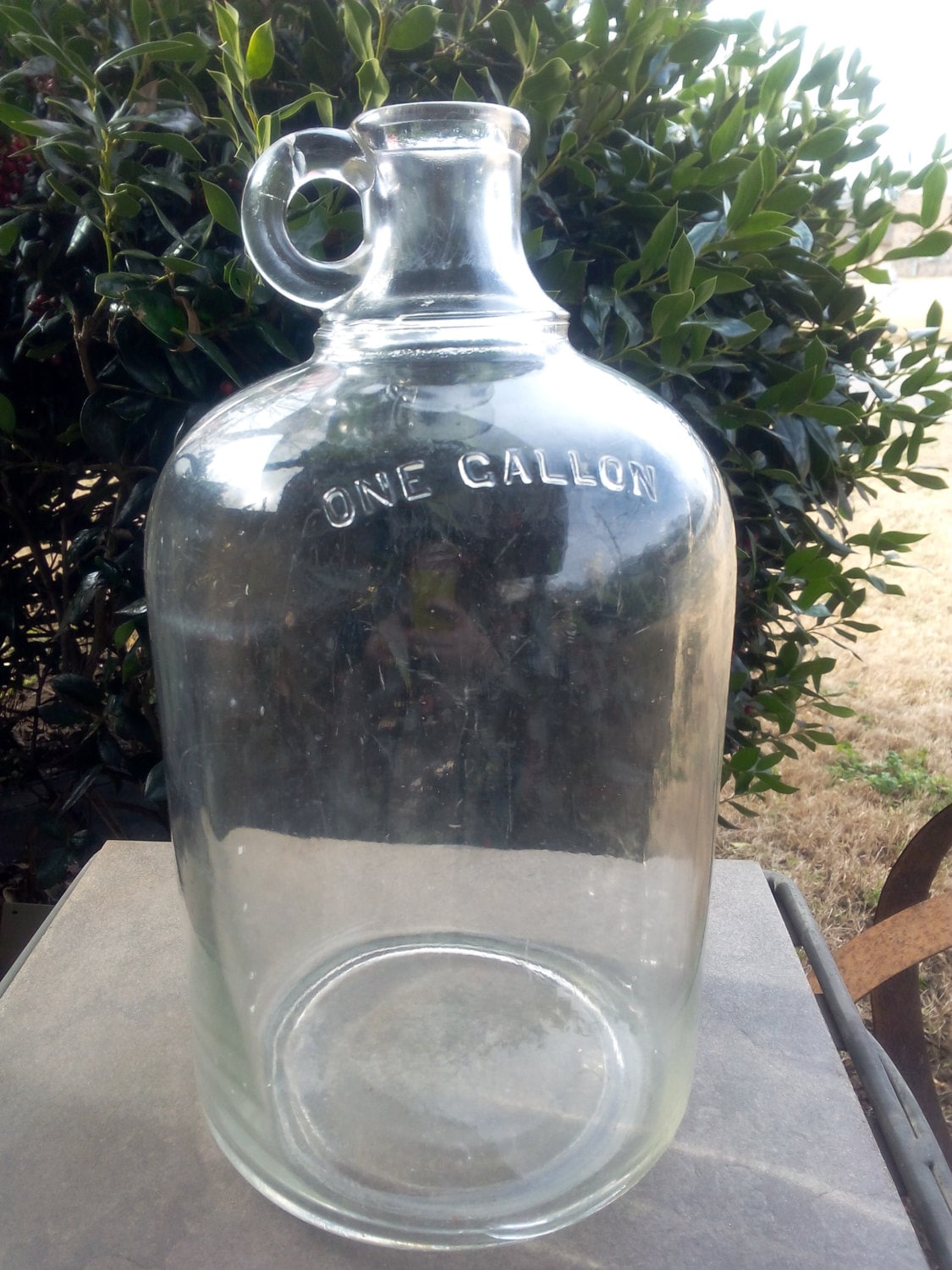 Vintage One Gallon Glass Jug by designSOsiegel on Etsy