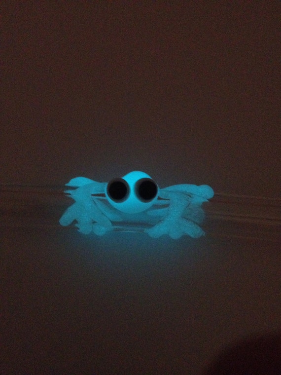 Glow in the dark Frog Glass Drinking straw 8 inch 9.5mm
