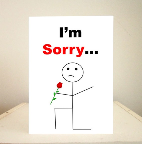 Apology Cards Funny Apology Cards Im Sorry Cards 4083