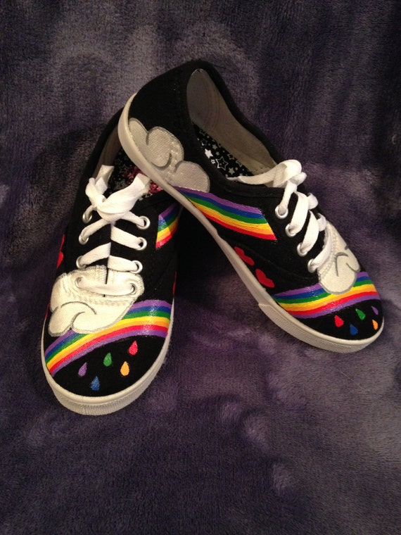 Items similar to Hand Painted canvas shoes on Etsy