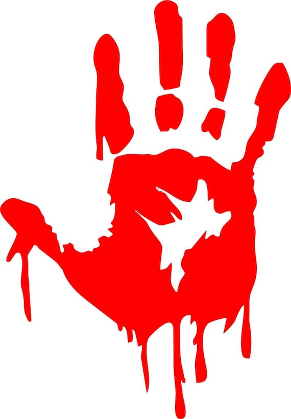 roblox bloody hand decal