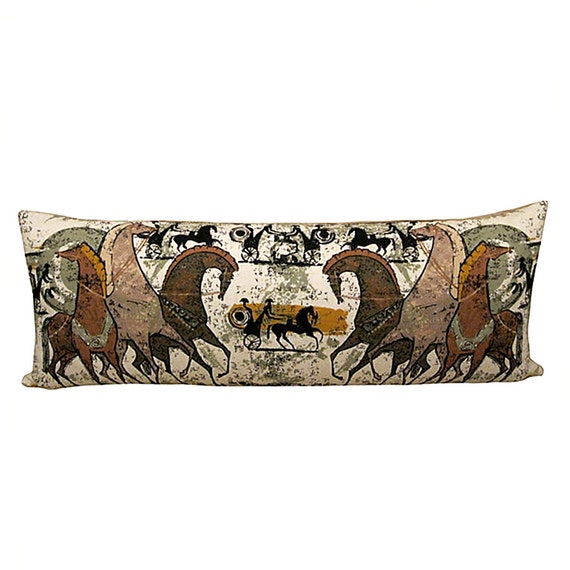 Vintage Fabric Bolster Pillow Large by TN2Annex on Etsy