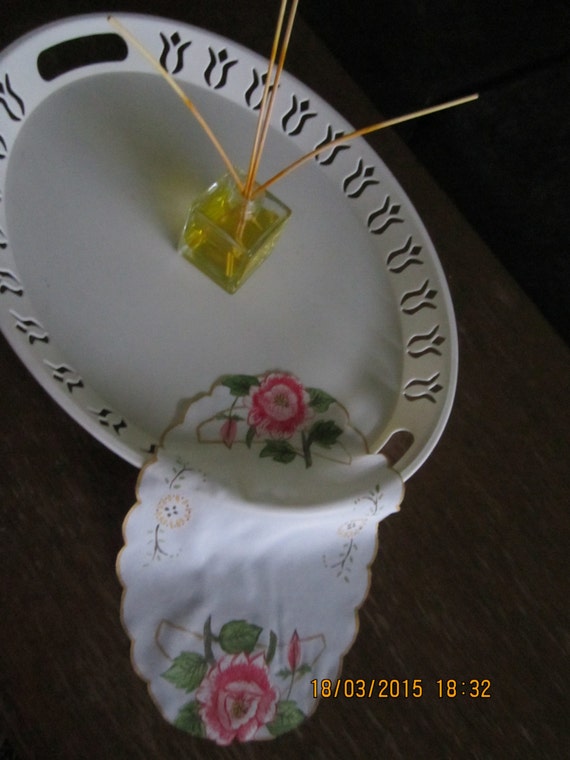 fabric painting tray cover by selshe on Etsy