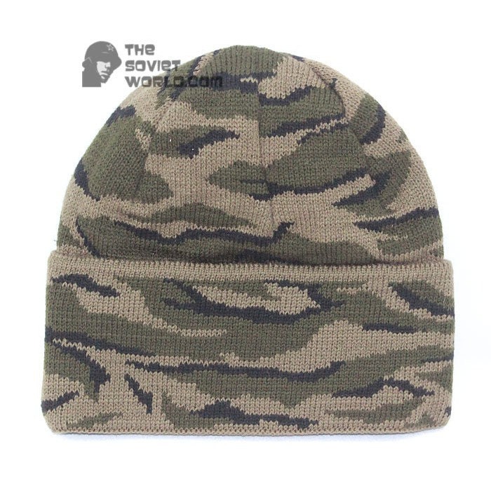 Russian Spetsnaz knitted woolen camo winter airsoft hat