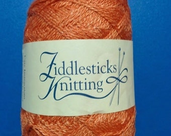 2 x 2 oz Knitting wool and silk blend, copper color