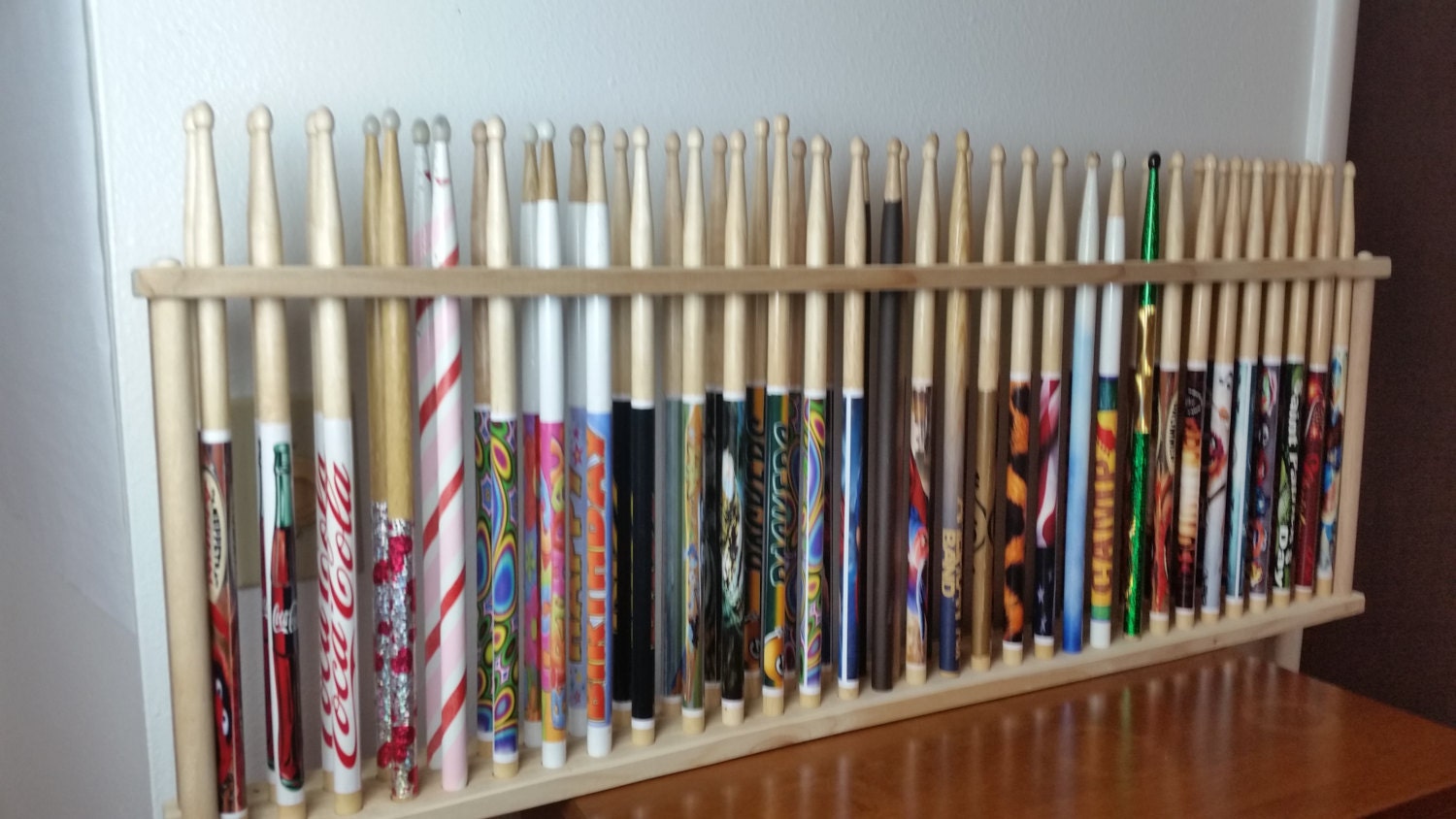 Drum Stick Display Drumstick Holder Hold 30 pair Custom