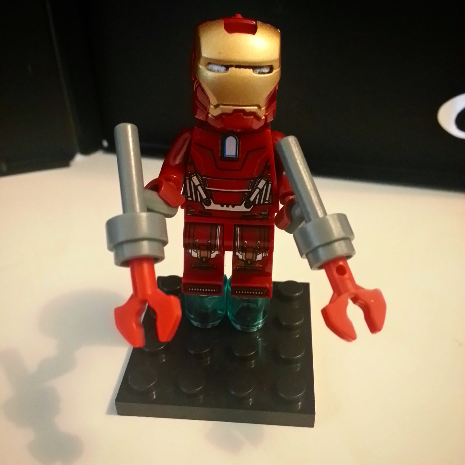 Custom Iron Man Mark 35 Red Snapper Minifigure By Customminifigz