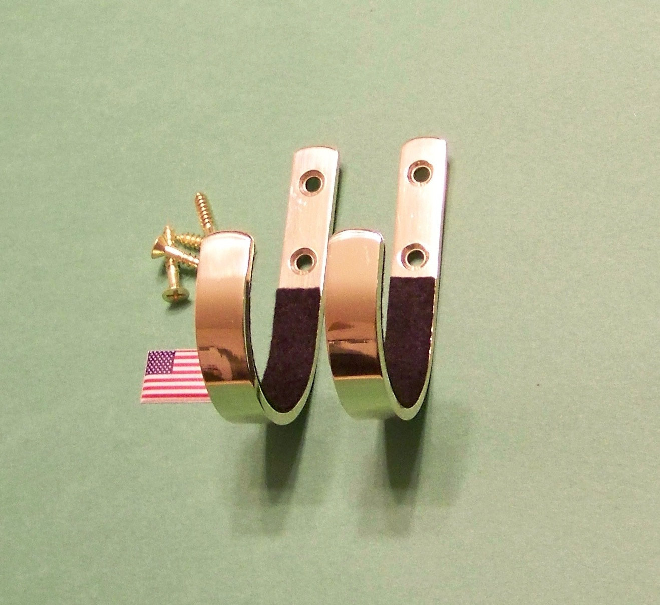 Gun rack shotgun hooks rifle hangers archery bow felt lined