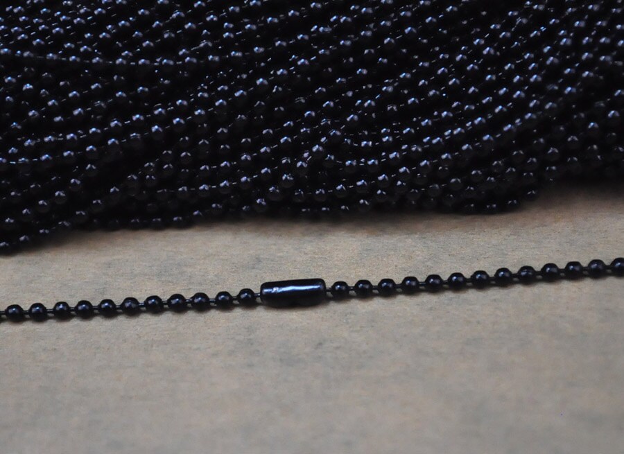 Wholesale Ball Chain 2mm25pcs Black Ball Chain Necklaces