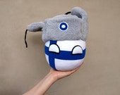 Finlandball, Perkeleball, Hand Made, Countryball, Polandball, Meme Ball, Plush Ball