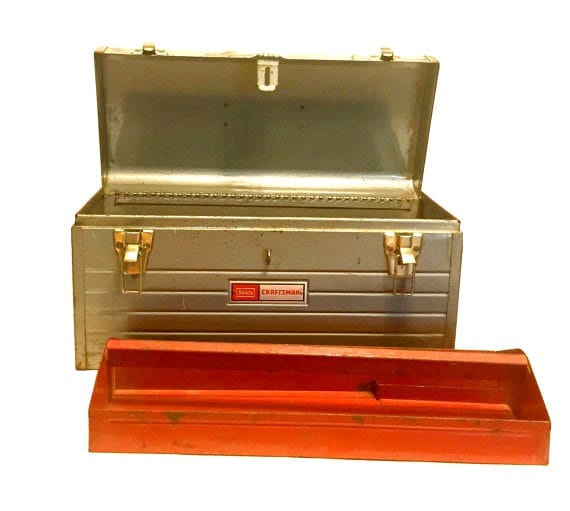 Vintage Craftsman 6500 Metal Tool Box with Tray. Great