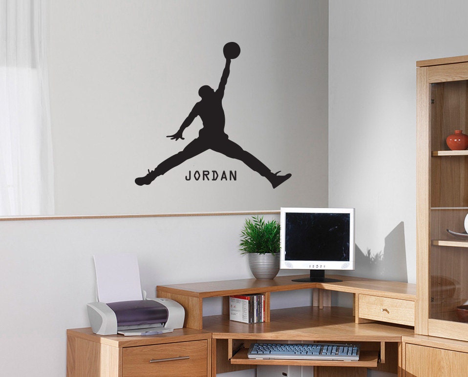 New Michael Jordan Basketball Black Wall Decal Wall Stickers
