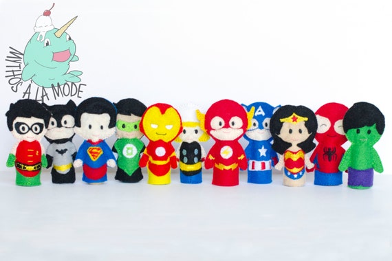 superhero finger puppets printable