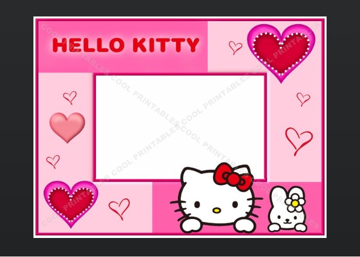 Blank Invitations Hello Kitty 3