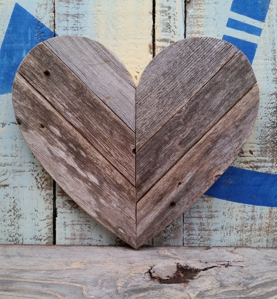 Rustic Wood Heart by FracturedWood on Etsy