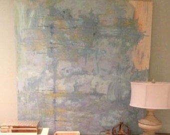 Original Abstract Painting on Canvas Custom Made for You 48" x 48" Painting by Casey Blalock, artwork, oversized painting, large wall art