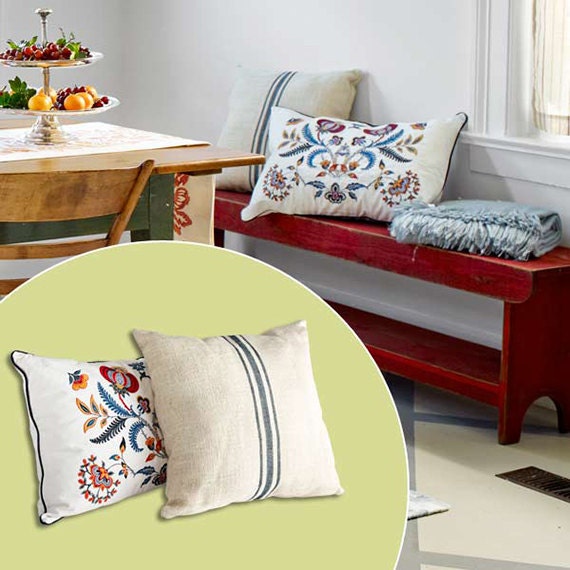 NorthCountryComforts’ pillow cover was featured in the November/December 2012 issue of This Old House.