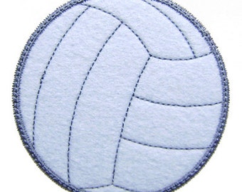 Volleyball Applique Volley Ball Machine Embroidery Design Instant Download