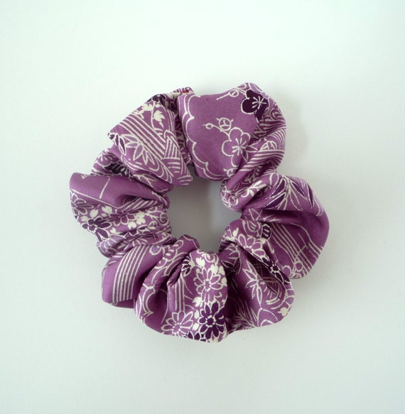 Lavender Light Purple Hair Accessory Kimono Silk by tomoandedie