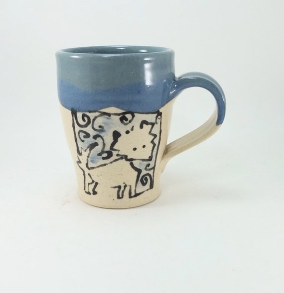 wolf and moon mug