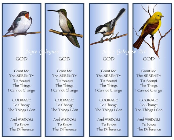 items similar to printable bookmarks artwork of birds