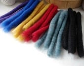 Hand Carded Punis Set - Palette -  Hand Dyed New Zealand Wool,  1 oz of Puni