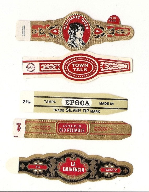 270 CIGAR BAND Labels new old stock cigar bands lithographed