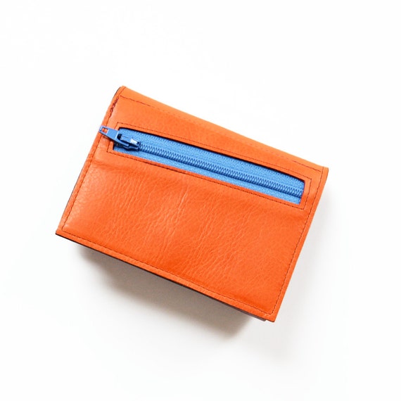 Womens Leather Trifold Wallet with Coin Purse Gift for Her