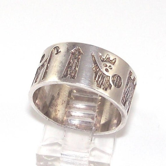 Sterling Silver History of Ireland Ring / Band Storyteller