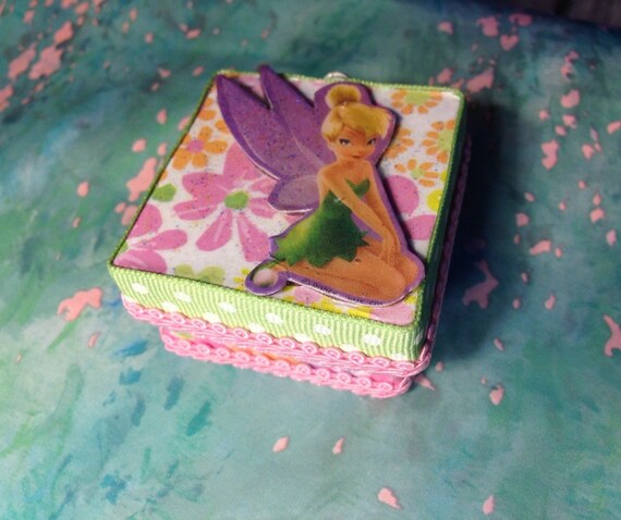 tinkerbell wooden toy box