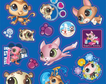 Littlest Pet Shop Stickers (2 Sheets) Littlest Pet Shop Party Favor ...