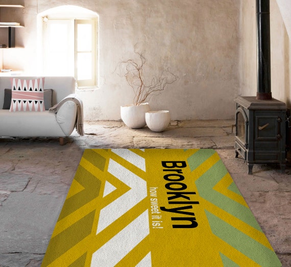 Items similar to Rugs, New York rug, Brooklyn carpet, Decorative Rug