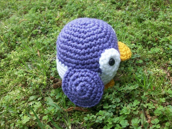 purple penguin stuffed animal