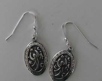 Sterling Silver MIDNIGHT DANCER Earrings -