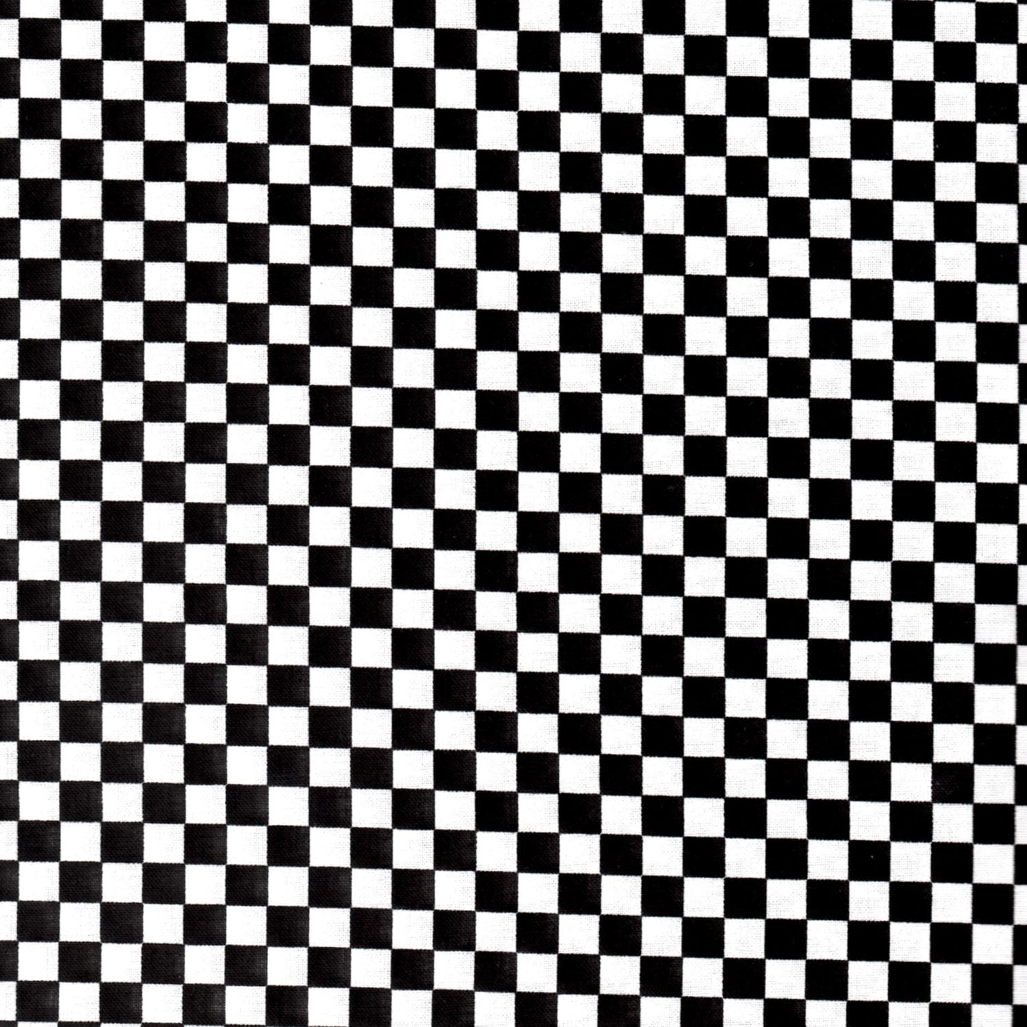 Black and White Check C1821 Cotton Quilting Fabric by QuiltPicks