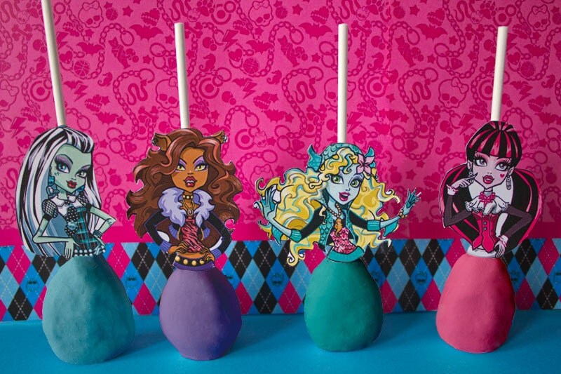 Monster High Cake Pop Cupcake Topper Printable By Chicaandjo