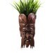 1950s Tiki Carved Mask Tourist Souvenir Wall Hanging