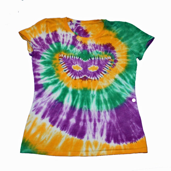 mardi gras tie dye shirt