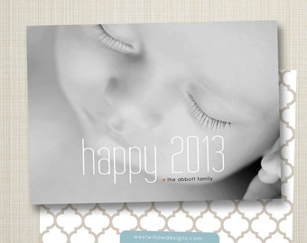 Photo New Year&#039;s Card printable new years card new by westwillow