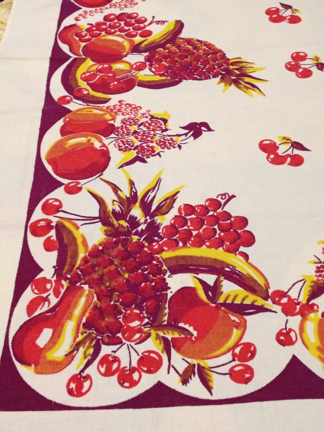 Vintage Fruit Tablecloth