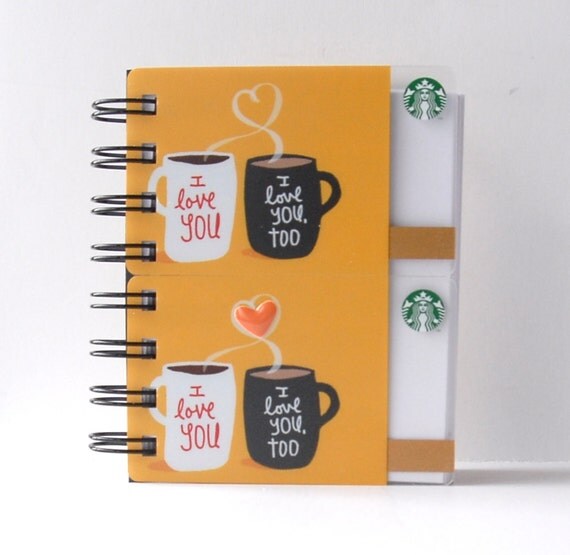 STARBUCKS Notebook Large Size Gift Card Covers front and