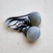 Moonstone Jewelry Silver Drop Earrings Gray Galaxy Celestial Weather PoleStar