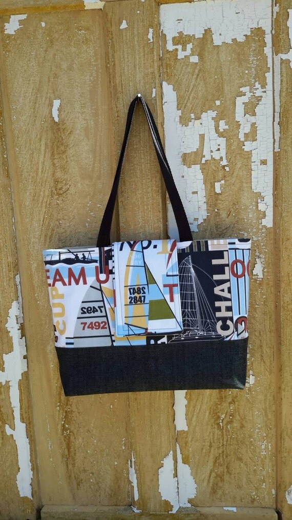Sail Away Large Tote Weekender Bag Beach Tote