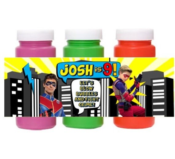Henry Danger Bubbles 10 by sweetumspartyfavors on Etsy